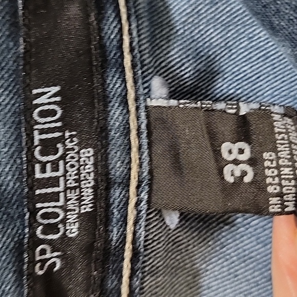 Southport SP Collection Distressed Denim Jeans Size 38 - Picture 3 of 7